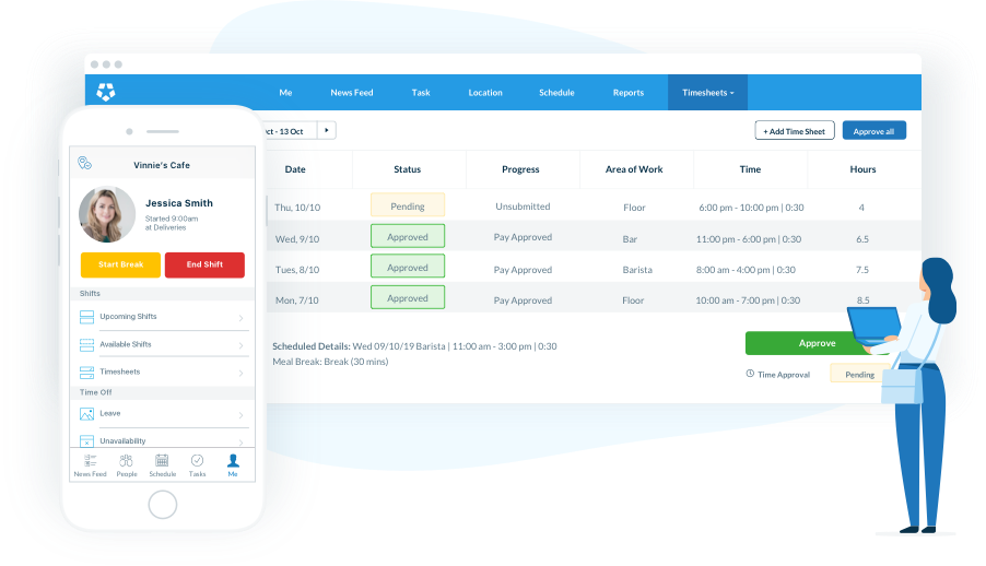 Timesheet App Time Tracking Software Deputy