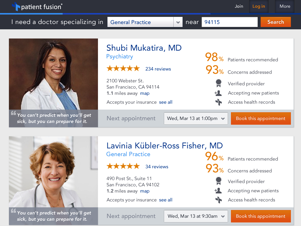 Patient Fusion-search and reviews