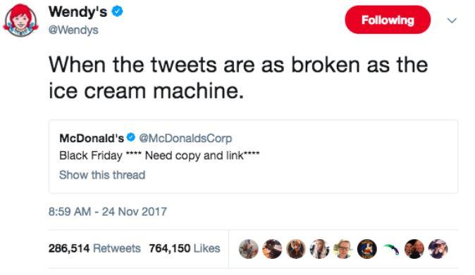 wendys-ice cream machine tweet