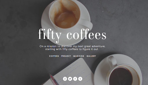 Fifty Coffees